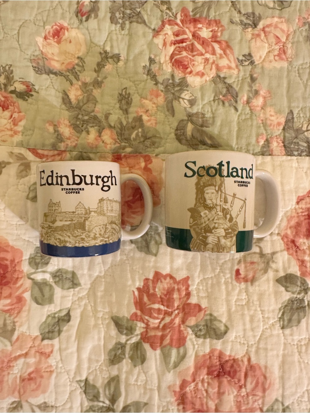 Duo of espresso mugs from Scotland